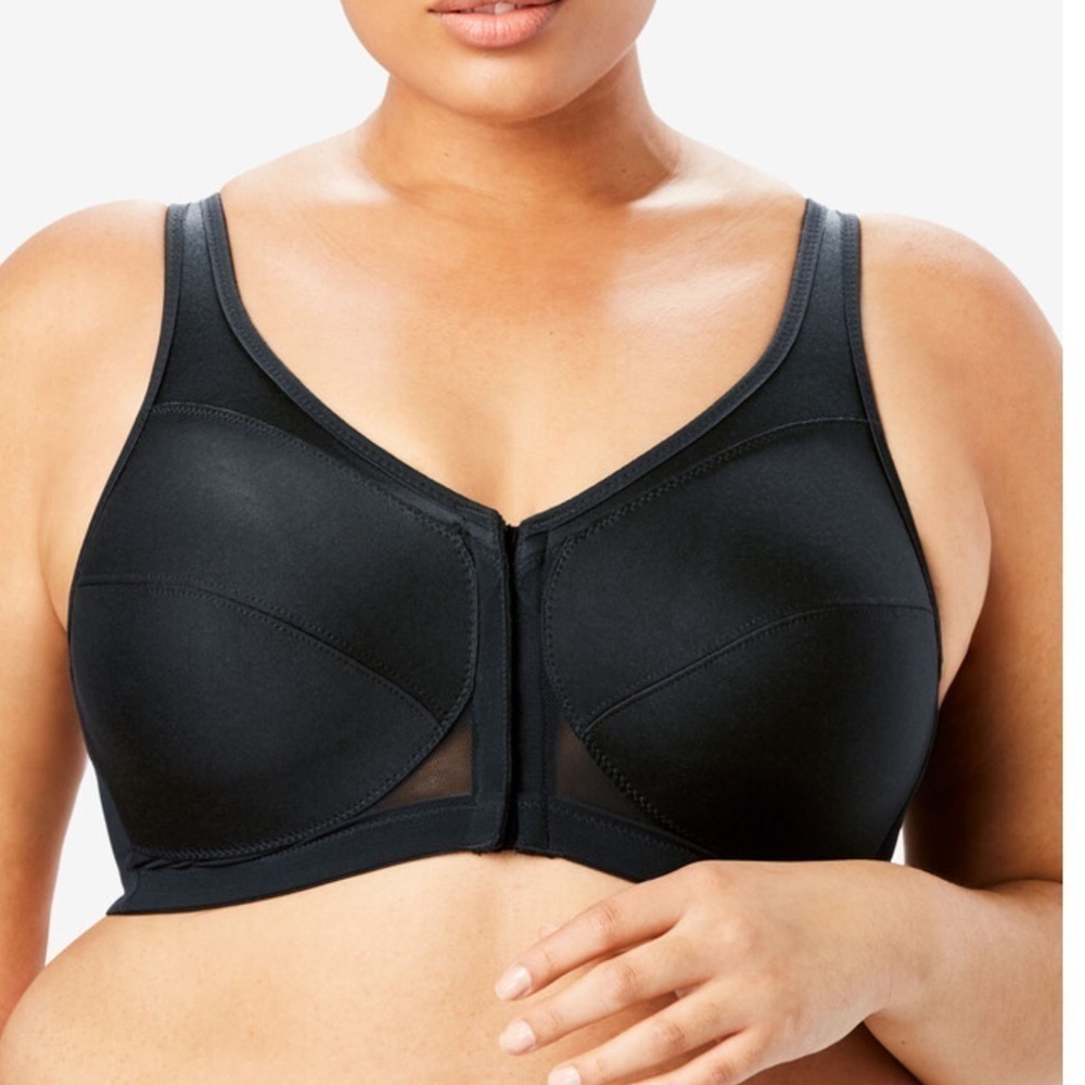 Glamorise Bra Women Size 36 G MagicLift Front Close Posture Back Support Comfy